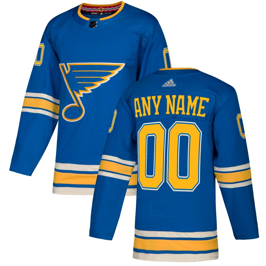 St. Louis Blues Custom Letter and Number Kits for Alternate Jersey Material Vinyl